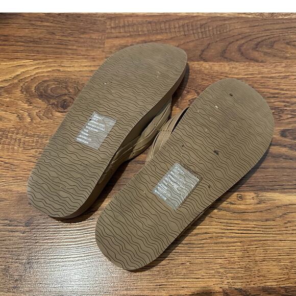 O'Rageous Cushion Flip Flops – Beige | Women’s Size 9 Summer Staple Shoe - Picture 7 of 9